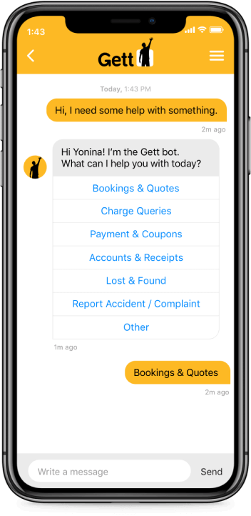 Gett In-App