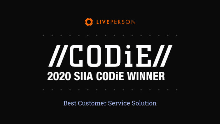 LivePerson named Best Customer Service Solution at CODiE Awards
